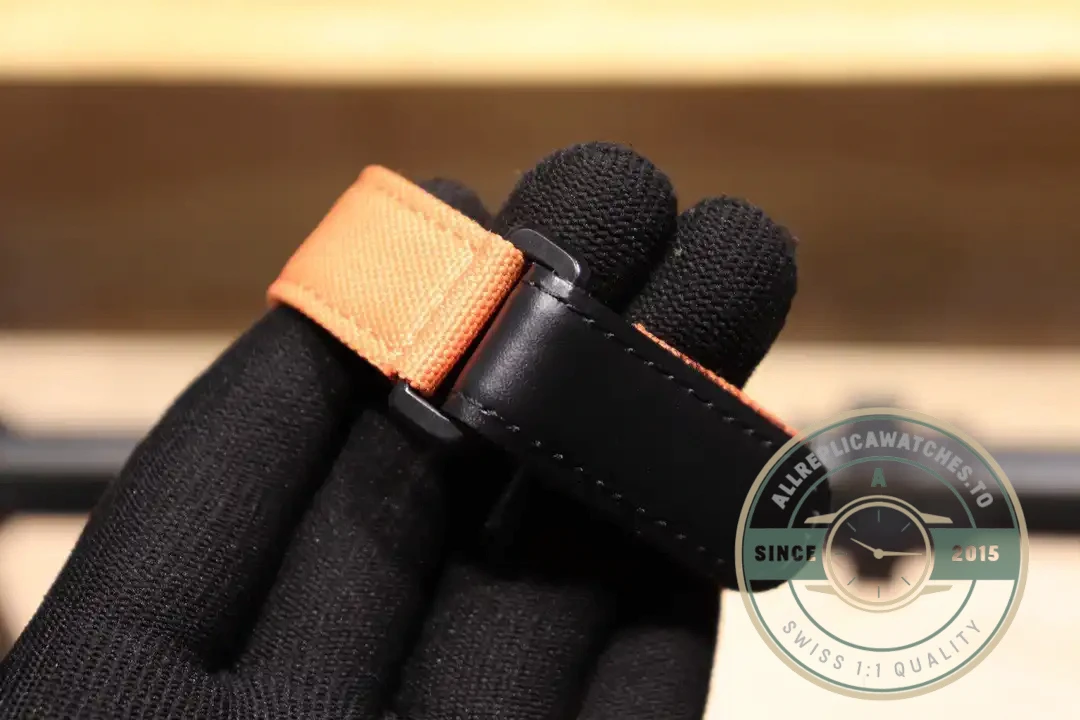 Superclone Richard Mille 27-02 Tourbillon Fiber Case Orange Strap - Affordable Super Clone Watch