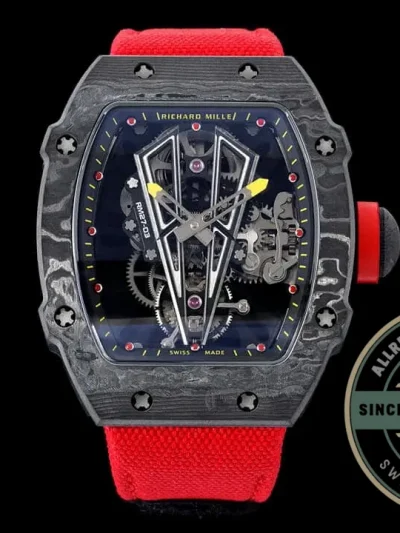 Superclone Richard Mille 27-03 Rafael Nadal Tourbillon Red Strap - 1:1 Swiss Replica Watch