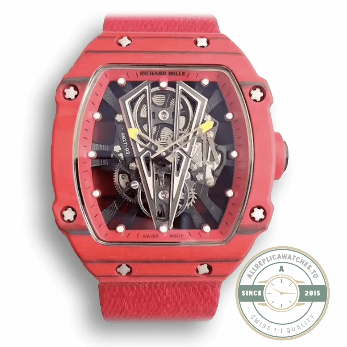 Superclone Richard Mille 27-03 Red Forged Carbon - Budget Luxury Replica Watch