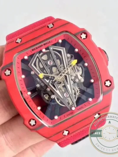 Superclone Richard Mille 27-03 Red Forged Carbon - Budget Luxury Replica Watch