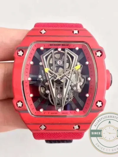 Superclone Richard Mille 27-03 Red Forged Carbon - Swiss-Made Clone Watch