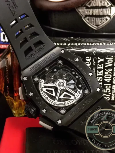Superclone Richard Mille 50-03 Black Carbon Fiber Case - Budget Luxury Replica Watch