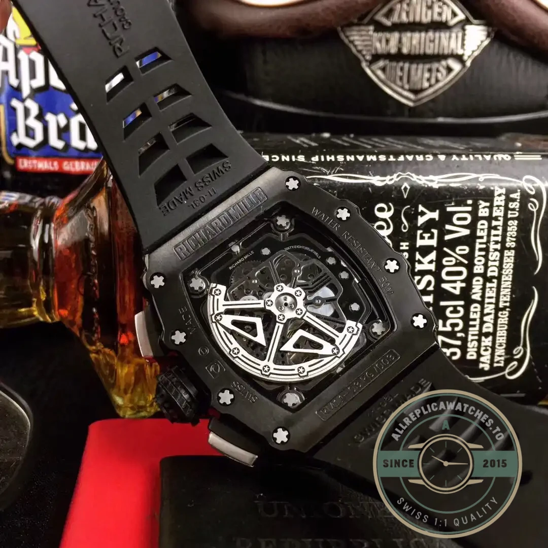 Superclone Richard Mille 50-03 Black Carbon Fiber Case - Budget Luxury Replica Watch