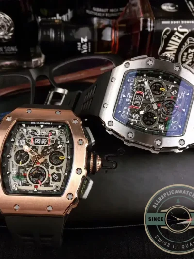 Superclone Richard Mille 50-03 Black Carbon Fiber Case - 1:1 Swiss Replica Watch