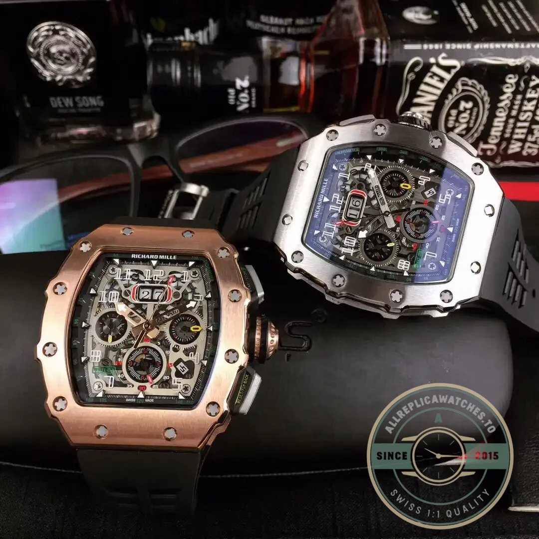 Superclone Richard Mille 50-03 Black Carbon Fiber Case - 1:1 Swiss Replica Watch