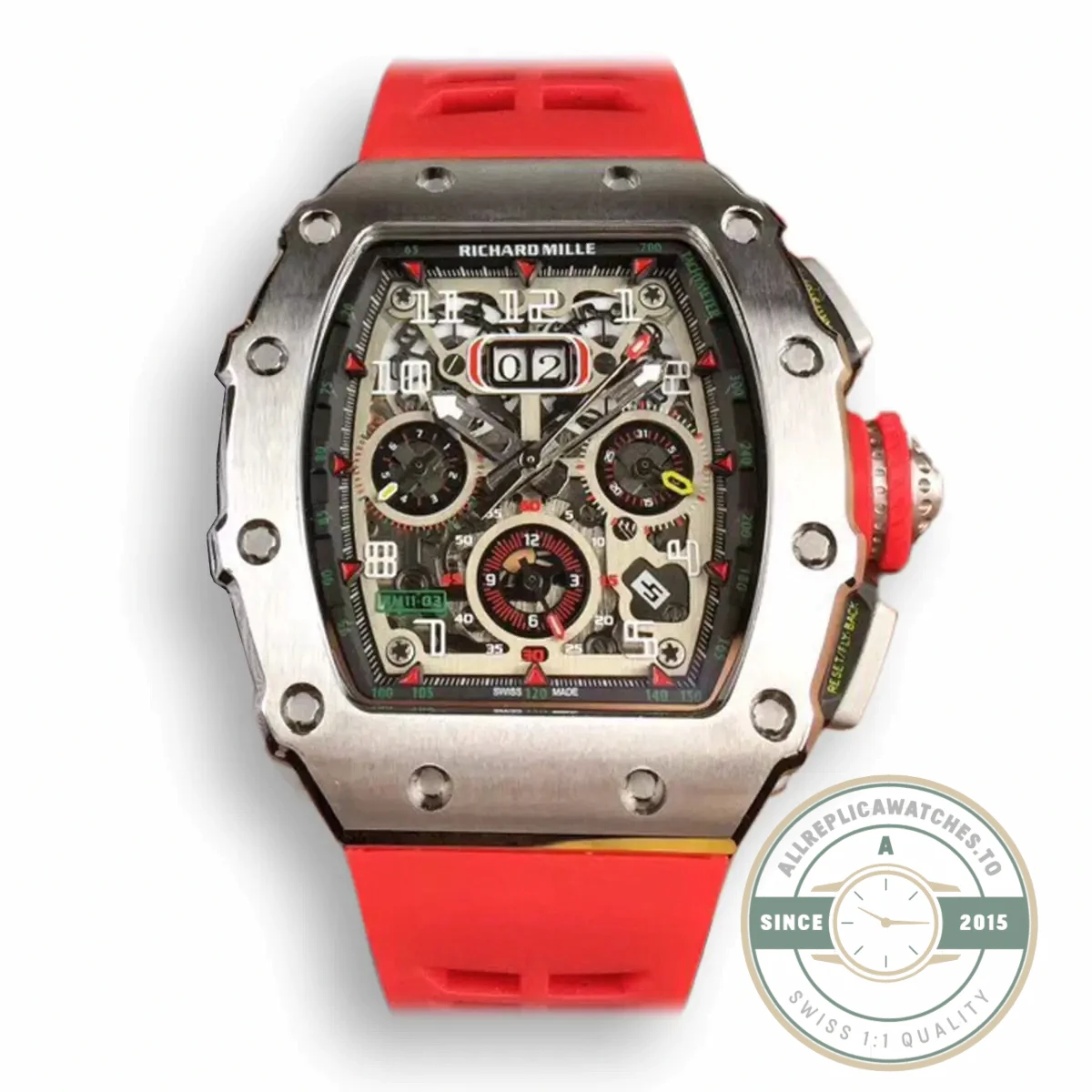 Superclone Richard Mille 50-03 Stainless Steel Case - Swiss Movement Replica Watch