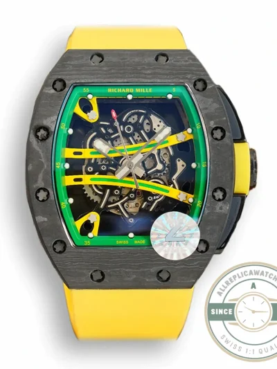 Superclone Richard Mille 59-01 Ultimate Track Yellow Strap - Luxury Replica Watch