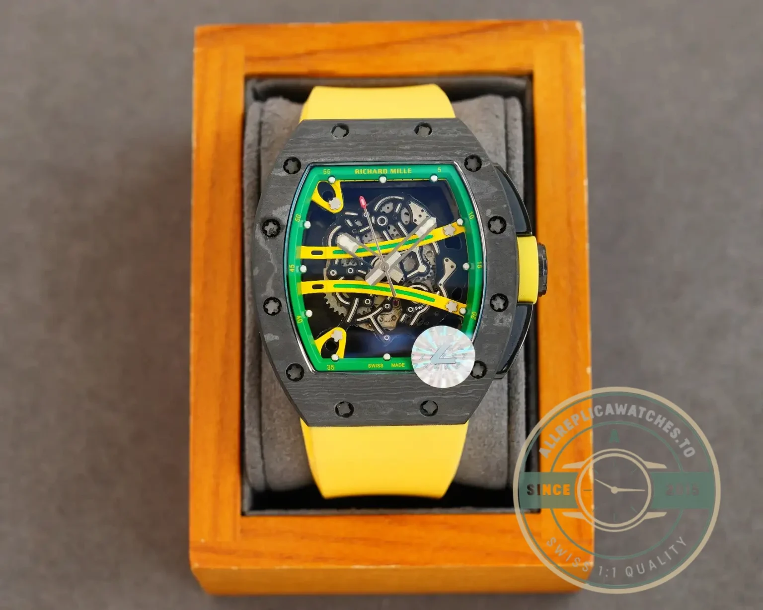 Superclone Richard Mille 59-01 Ultimate Track Yellow Strap - Affordable Super Clone Watch