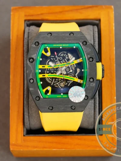 Superclone Richard Mille 59-01 Ultimate Track Yellow Strap - Affordable Super Clone Watch