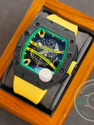 Superclone Richard Mille 59-01 Ultimate Track Yellow Strap - Affordable Luxury Replica Timepiece
