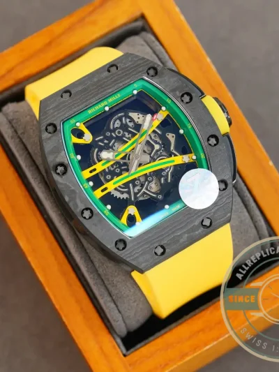 Superclone Richard Mille 59-01 Ultimate Track Yellow Strap - Budget Luxury Replica Watch