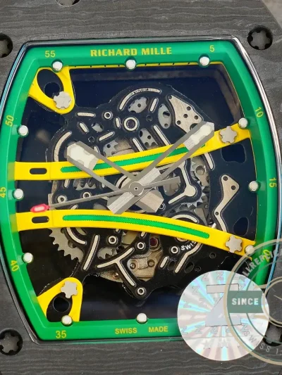 Superclone Richard Mille 59-01 Ultimate Track Yellow Strap - Top-Tier Swiss Replica Watch