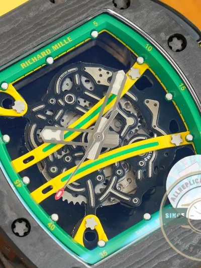 Superclone Richard Mille 59-01 Ultimate Track Yellow Strap - High-Grade Replica Watch