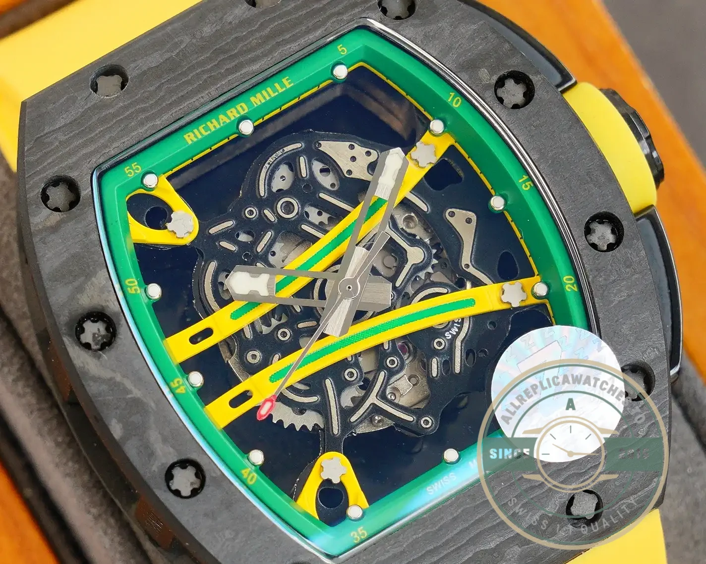 Superclone Richard Mille 59-01 Ultimate Track Yellow Strap - High-Grade Replica Watch