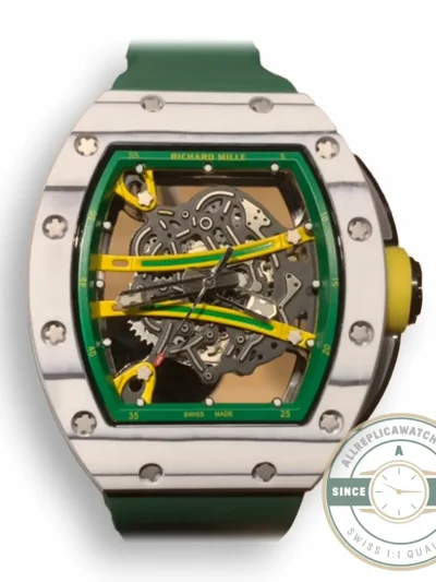 Superclone Richard Mille 61-01 Yohan Blake Gray Green Strap - Affordable Luxury Replica Timepiece
