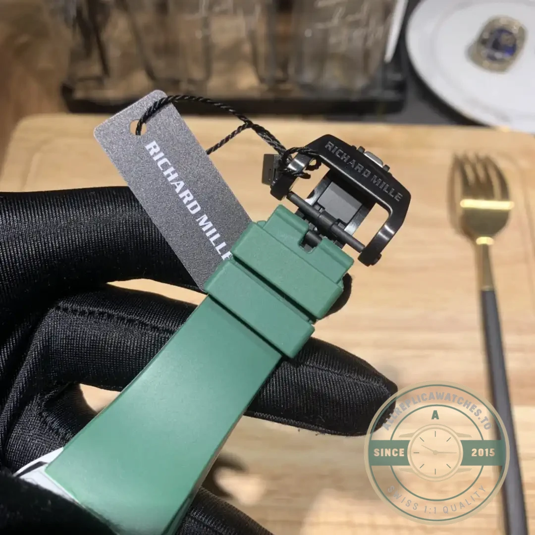 Superclone Richard Mille 61-01 Yohan Blake Gray Green Strap - High-Grade Replica Watch
