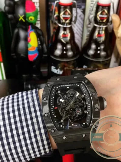 Superclone Richard Mille035-america5 Black Strap - Swiss Movement Replica Watch