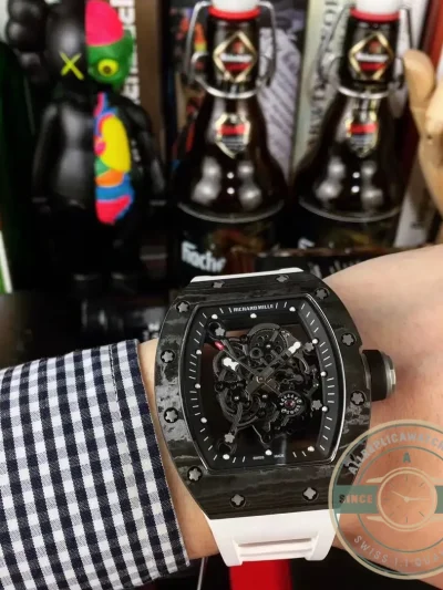 Superclone Richard Mille035-america5 Black Strap - Swiss-Made Clone Watch