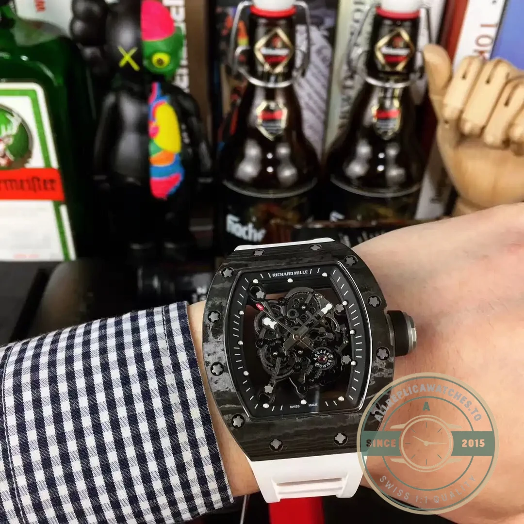Superclone Richard Mille035-america5 Black Strap - Swiss-Made Clone Watch