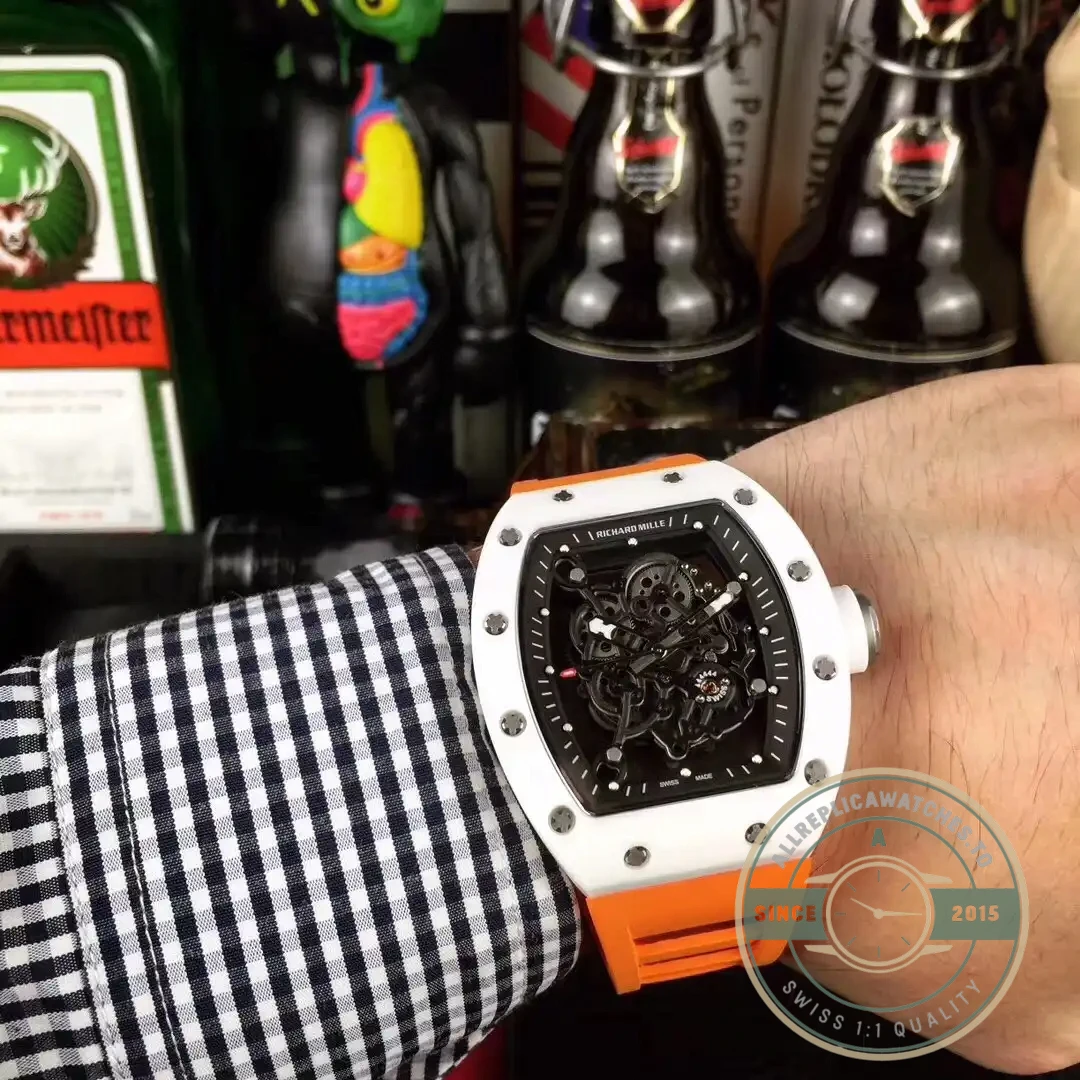 Superclone Richard Mille035-america5 Orange Strap - Swiss-Made Clone Watch