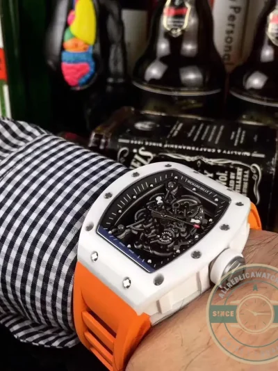 Superclone Richard Mille035-america5 Orange Strap - Top-Tier Swiss Replica Watch