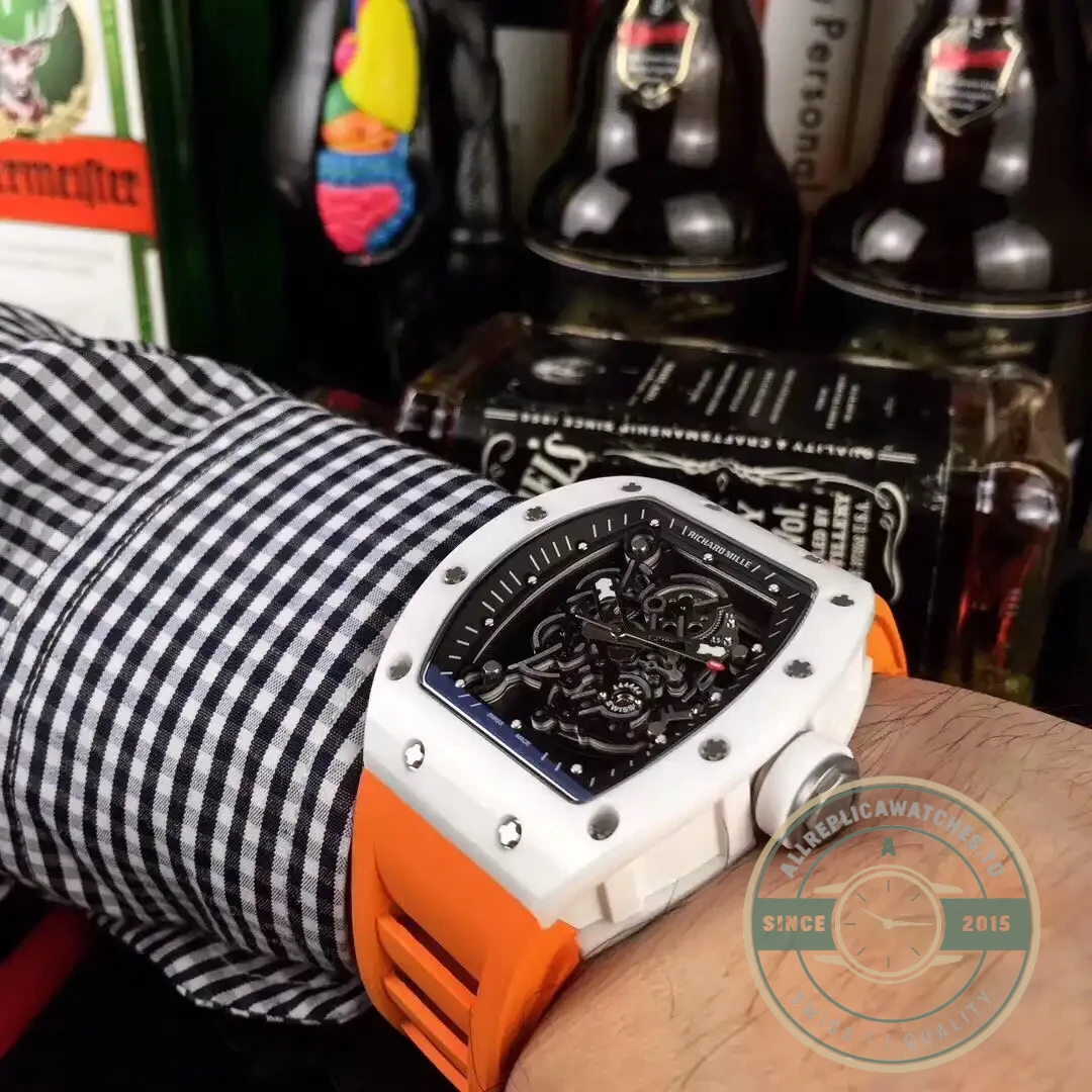 Superclone Richard Mille035-america5 Orange Strap - Top-Tier Swiss Replica Watch