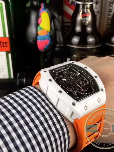 Superclone Richard Mille035-america5 Orange Strap - Swiss-Made Clone Watch