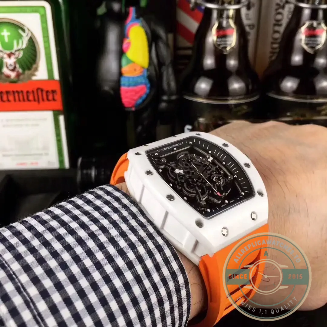 Superclone Richard Mille035-america5 Orange Strap - Swiss-Made Clone Watch