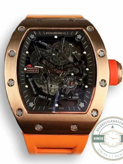 Superclone Richard Mille035-america5 Rose Gold Case - Premium Super Clone Watch