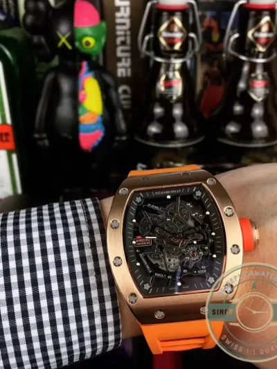 Superclone Richard Mille035-america5 Rose Gold Case - Premium Super Clone Watch
