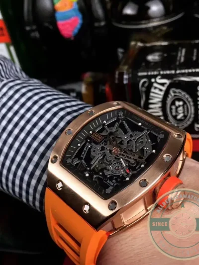 Superclone Richard Mille035-america5 Rose Gold Case - Swiss Movement Replica Watch