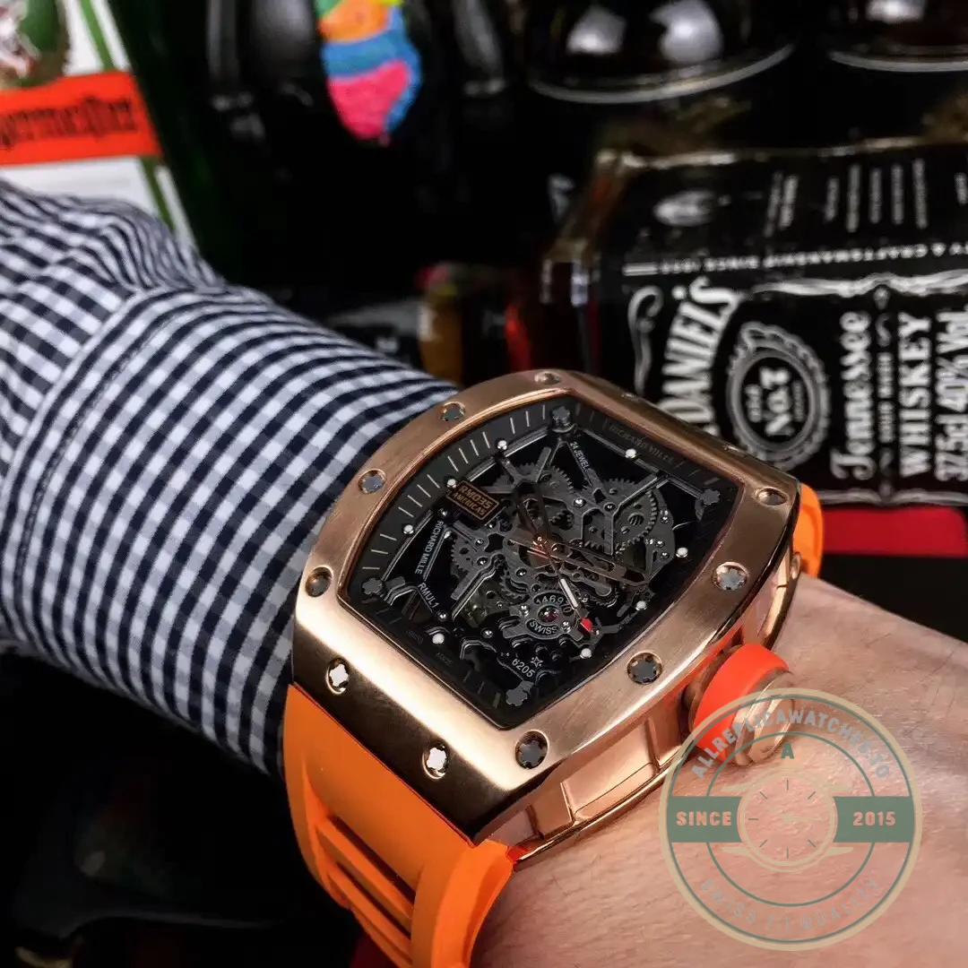 Superclone Richard Mille035-america5 Rose Gold Case - Swiss Movement Replica Watch