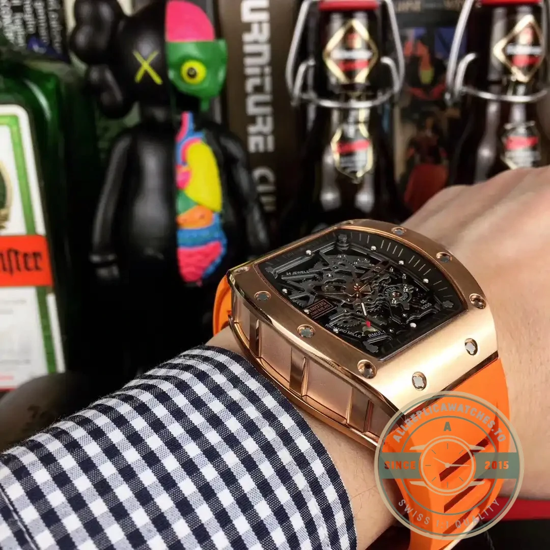 Superclone Richard Mille035-america5 Rose Gold Case - Best Quality Replica Watch