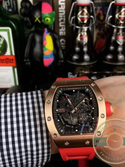 Superclone Richard Mille035-america5 Rose Gold Case - High-Grade Replica Watch