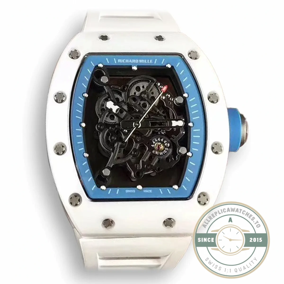 Superclone Richard Mille035-america5 White Strap - Affordable Luxury Replica Timepiece