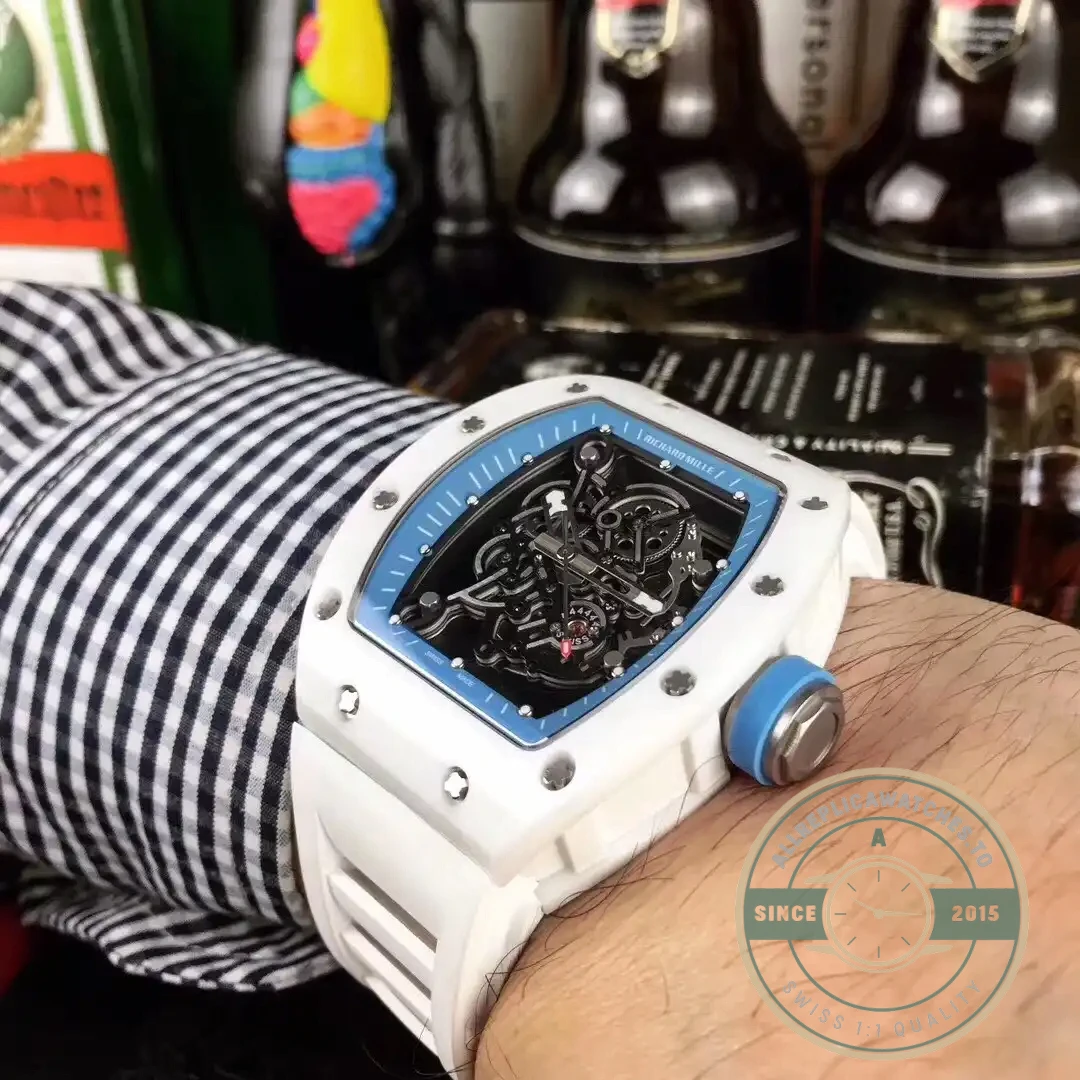 Superclone Richard Mille035-america5 White Strap - Affordable Luxury Replica Timepiece