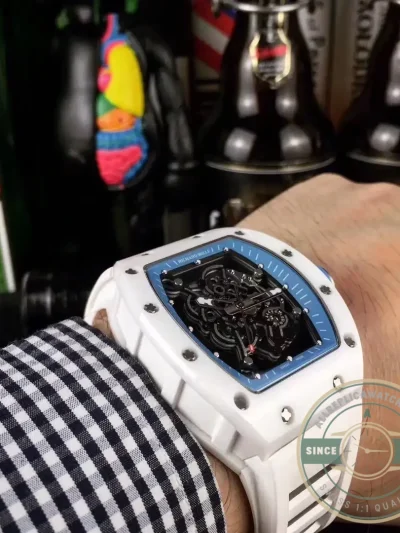 Superclone Richard Mille035-america5 White Strap - Swiss Movement Replica Watch