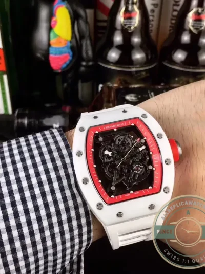 Superclone Richard Mille035-america5 White Strap - Budget Luxury Replica Watch