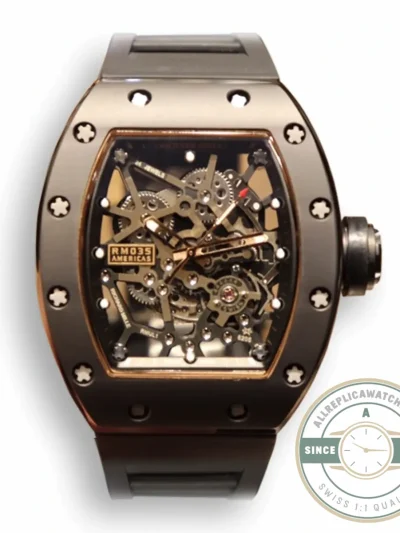 Superclone Richard Mille035 Bb Factory Black Rubber Strap - Premium Super Clone Watch