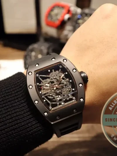 Superclone Richard Mille035 Bb Factory Black Rubber Strap - Top-Tier Swiss Replica Watch