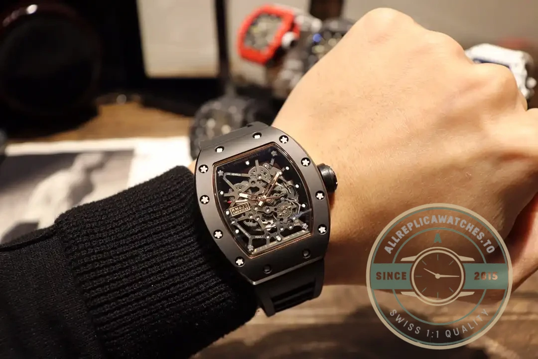 Superclone Richard Mille035 Bb Factory Black Rubber Strap - Top-Tier Swiss Replica Watch
