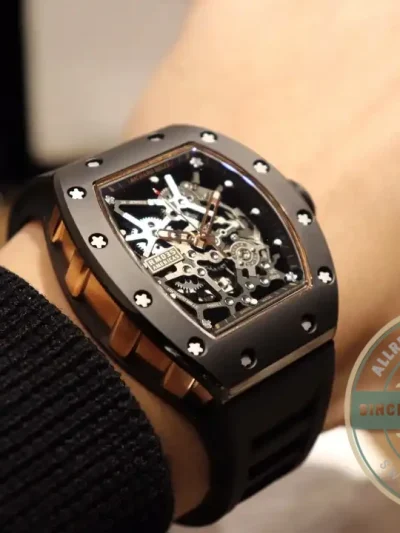 Superclone Richard Mille035 Bb Factory Black Rubber Strap - Affordable Super Clone Watch