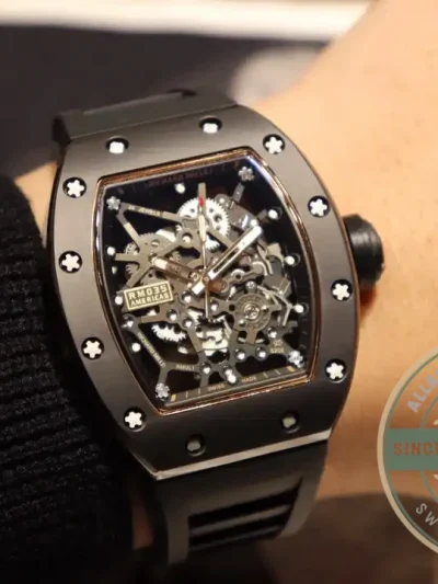 Superclone Richard Mille035 Bb Factory Black Rubber Strap - High-Grade Replica Watch