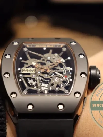 Superclone Richard Mille035 Bb Factory Black Rubber Strap - Swiss Movement Replica Watch