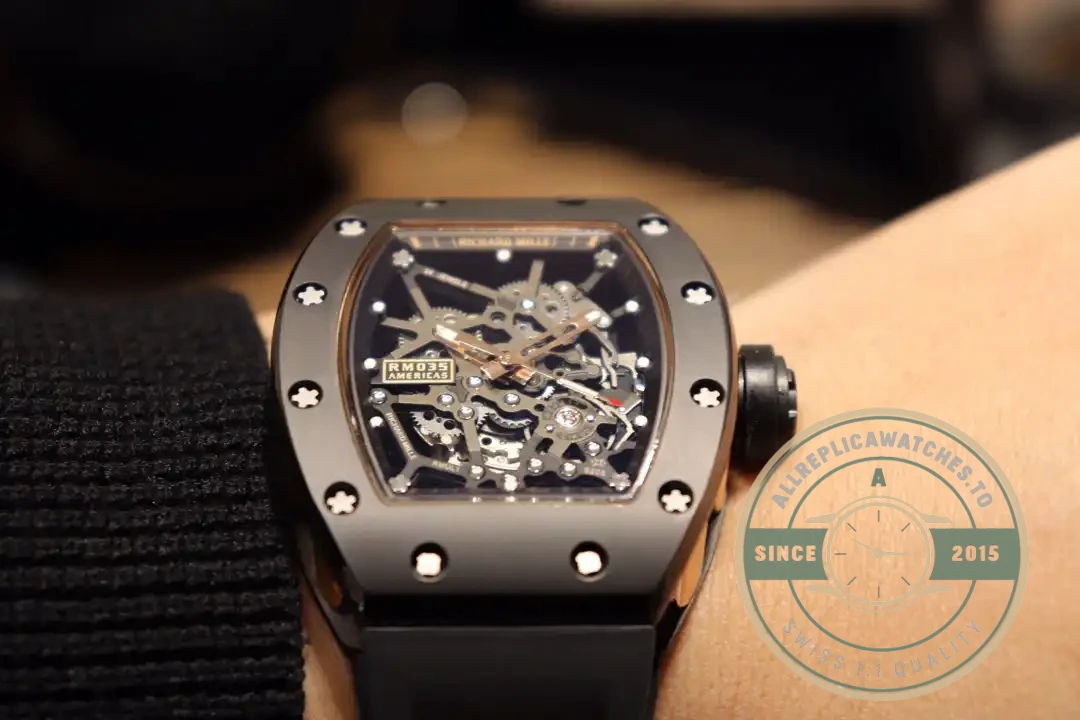 Superclone Richard Mille035 Bb Factory Black Rubber Strap - Swiss Movement Replica Watch