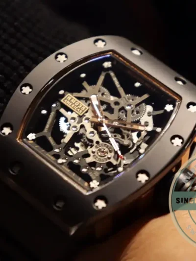 Superclone Richard Mille035 Bb Factory Black Rubber Strap - Factory Super Clone Watch