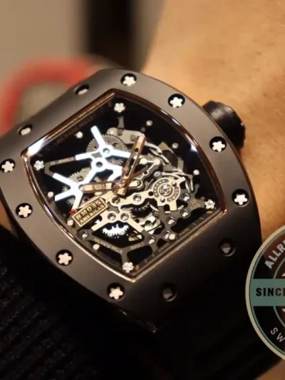 Superclone Richard Mille035 Bb Factory Black Rubber Strap - Premium Super Clone Watch