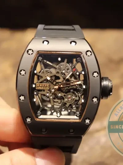 Superclone Richard Mille035 Bb Factory Black Rubber Strap - Budget Luxury Replica Watch