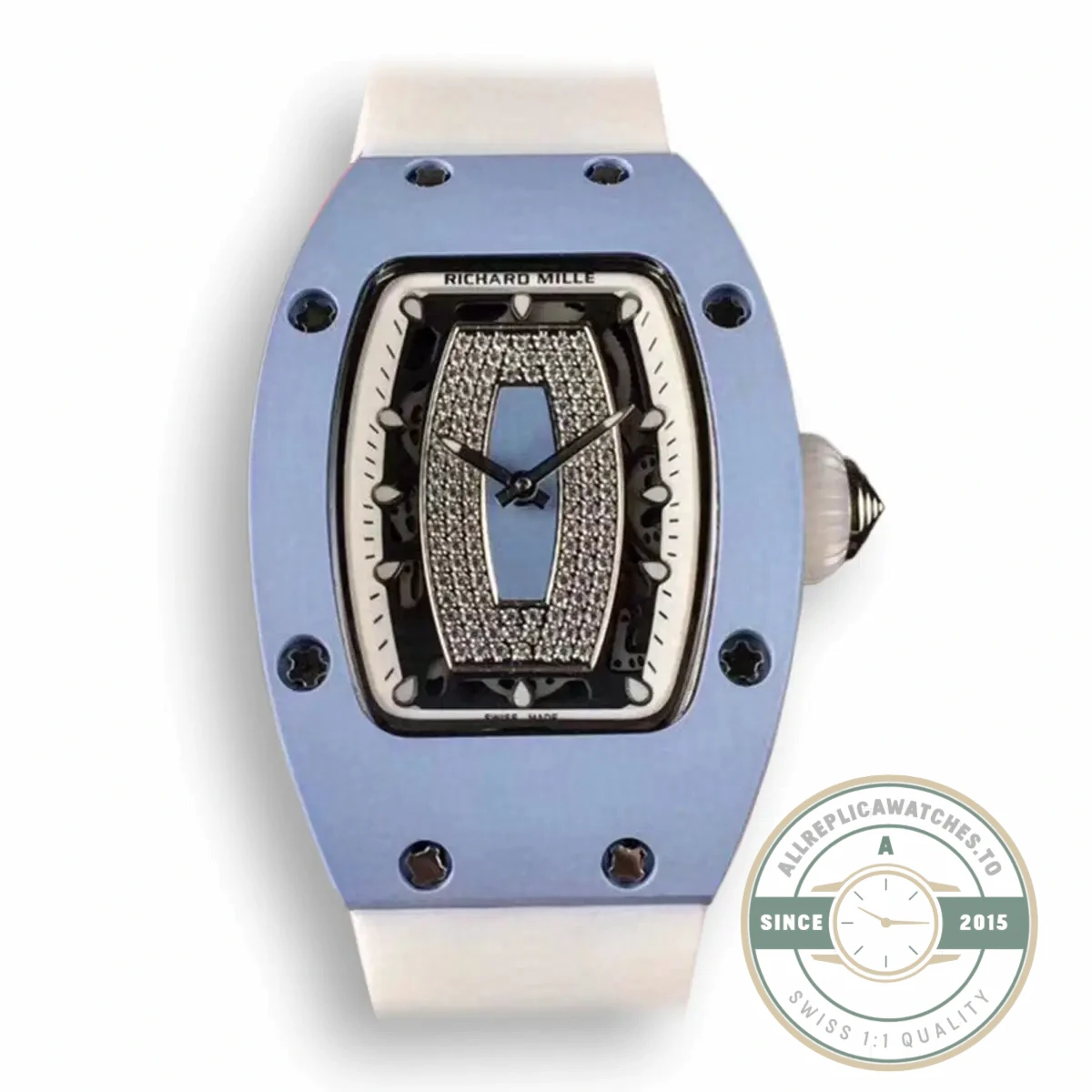 Superclone Richard Mille037 Blue Ceramic Case - Affordable Luxury Replica Timepiece