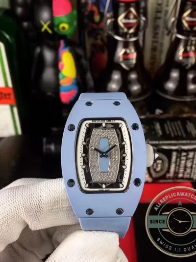 Superclone Richard Mille037 Blue Ceramic Case - Swiss Movement Replica Watch